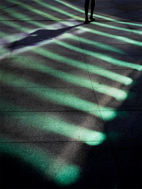 Green reflected light, by Damien Demolder